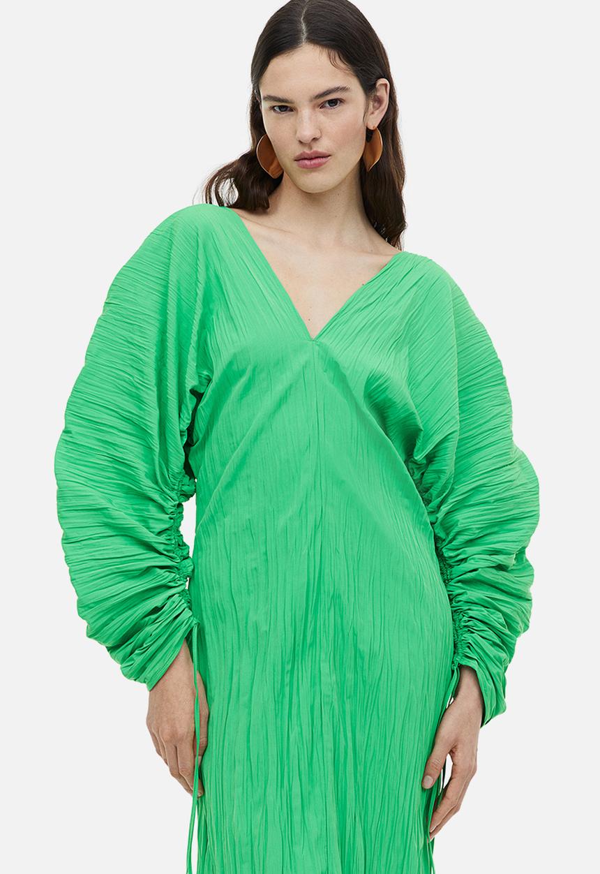 H&M - Voluminous dress - green