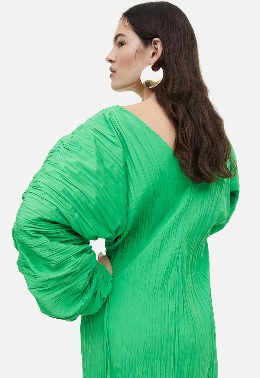 H&M - Voluminous dress - green