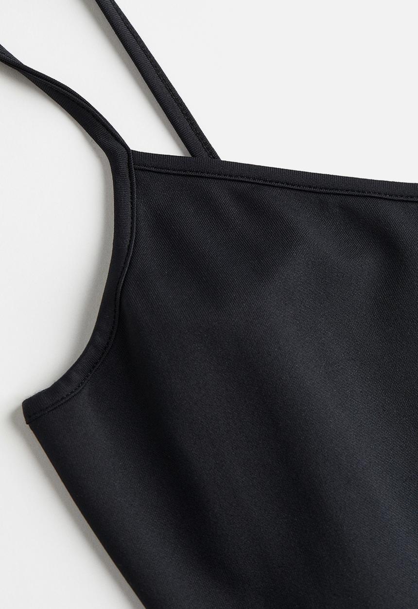 H&M - Strappy microfibre top - black