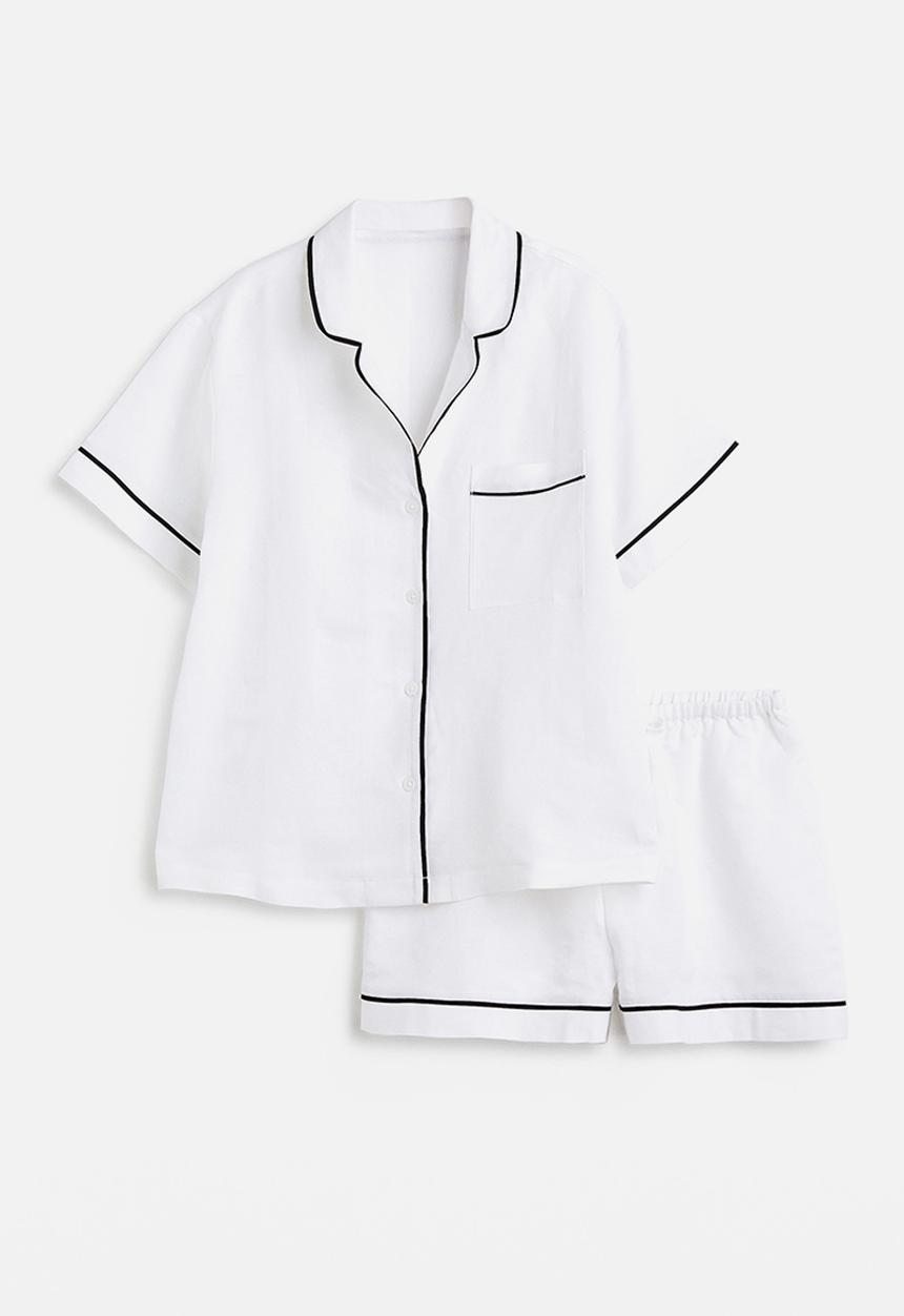 H&M - Linen-blend pyjamas - white