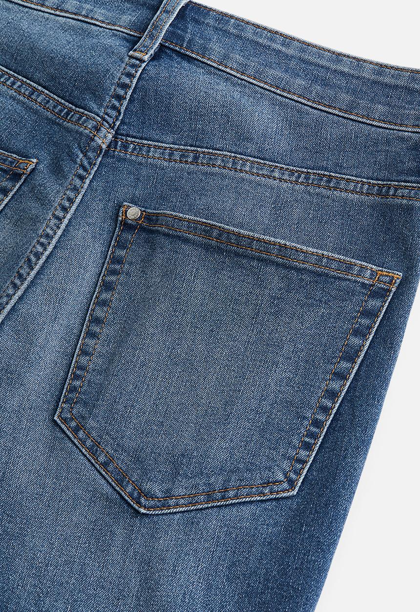 H&M - Ultra high ankle jeggings - dark denim blue 