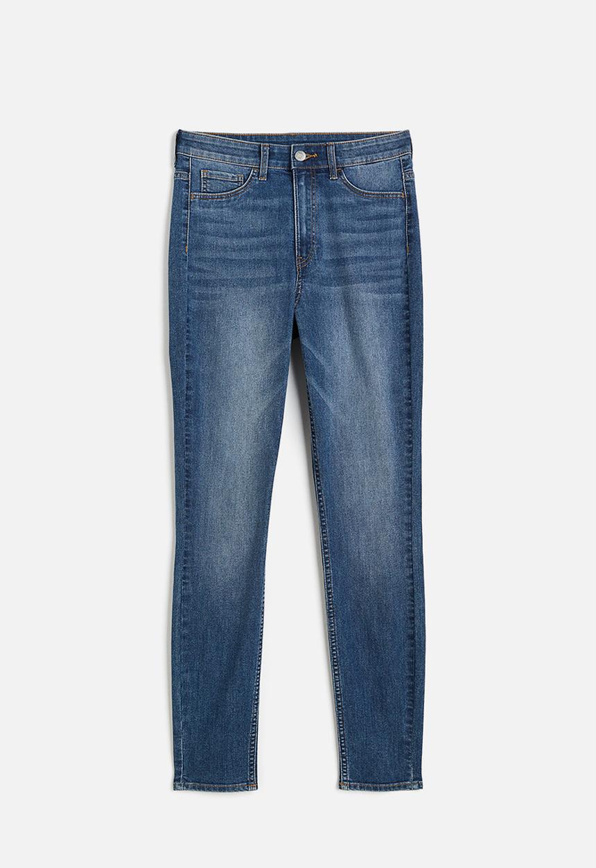 H&M - Ultra high ankle jeggings - dark denim blue 