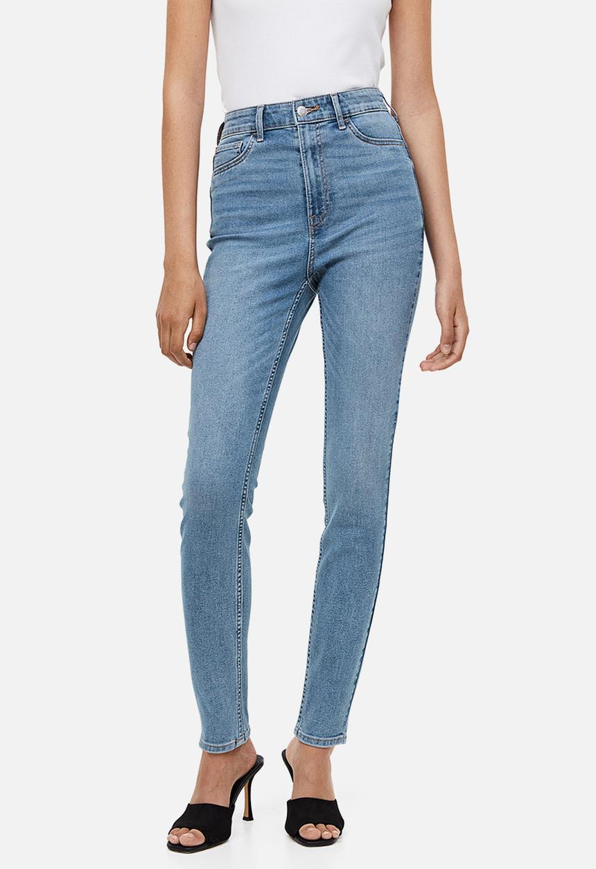 H&M - Ultra high ankle jeggings - light denim blue 