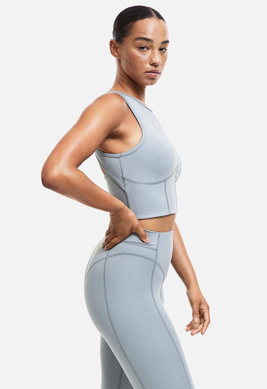 H&M - Drymove™ medium support sports bra - grey
