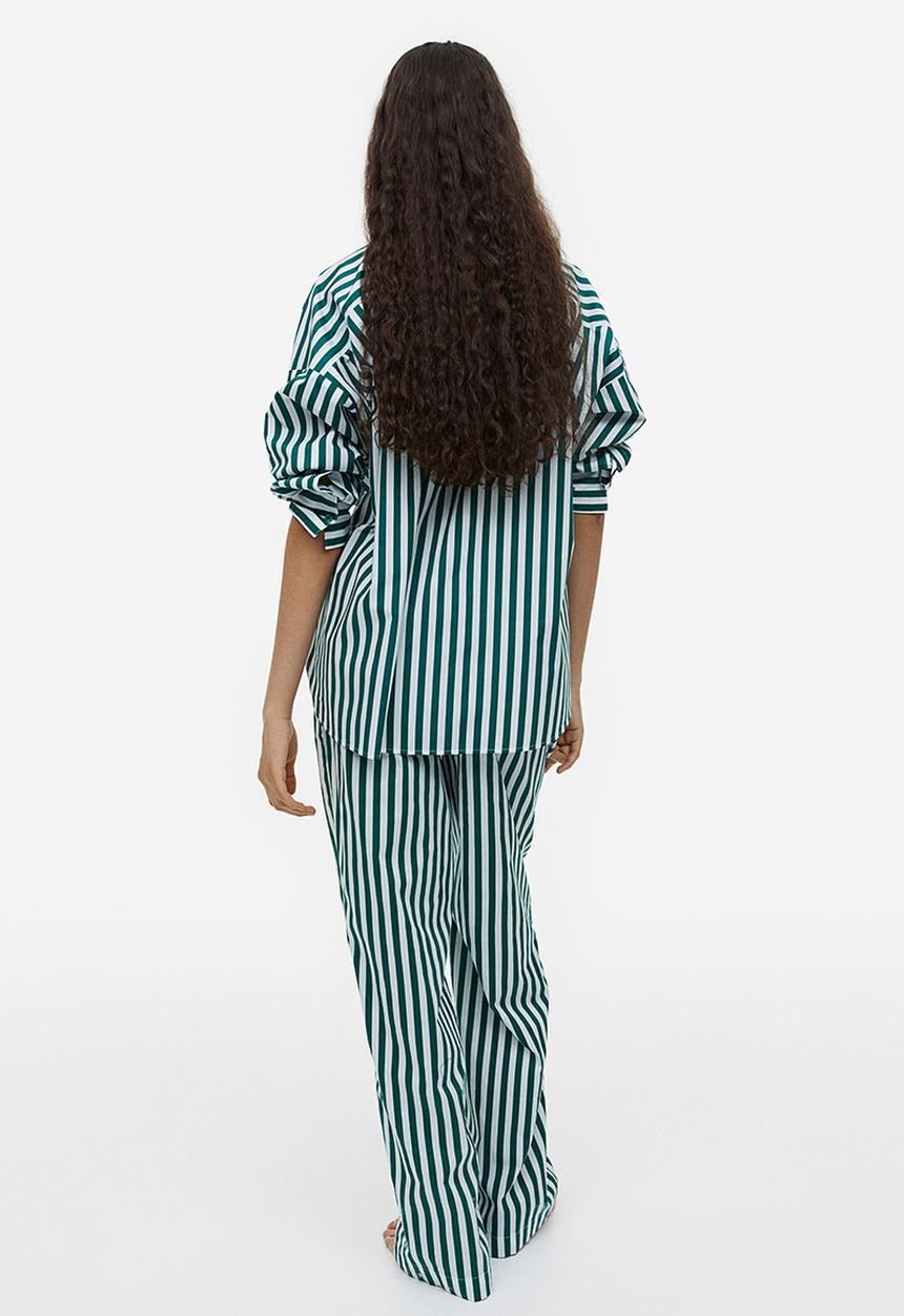 H&M - Cotton trousers - green,multi