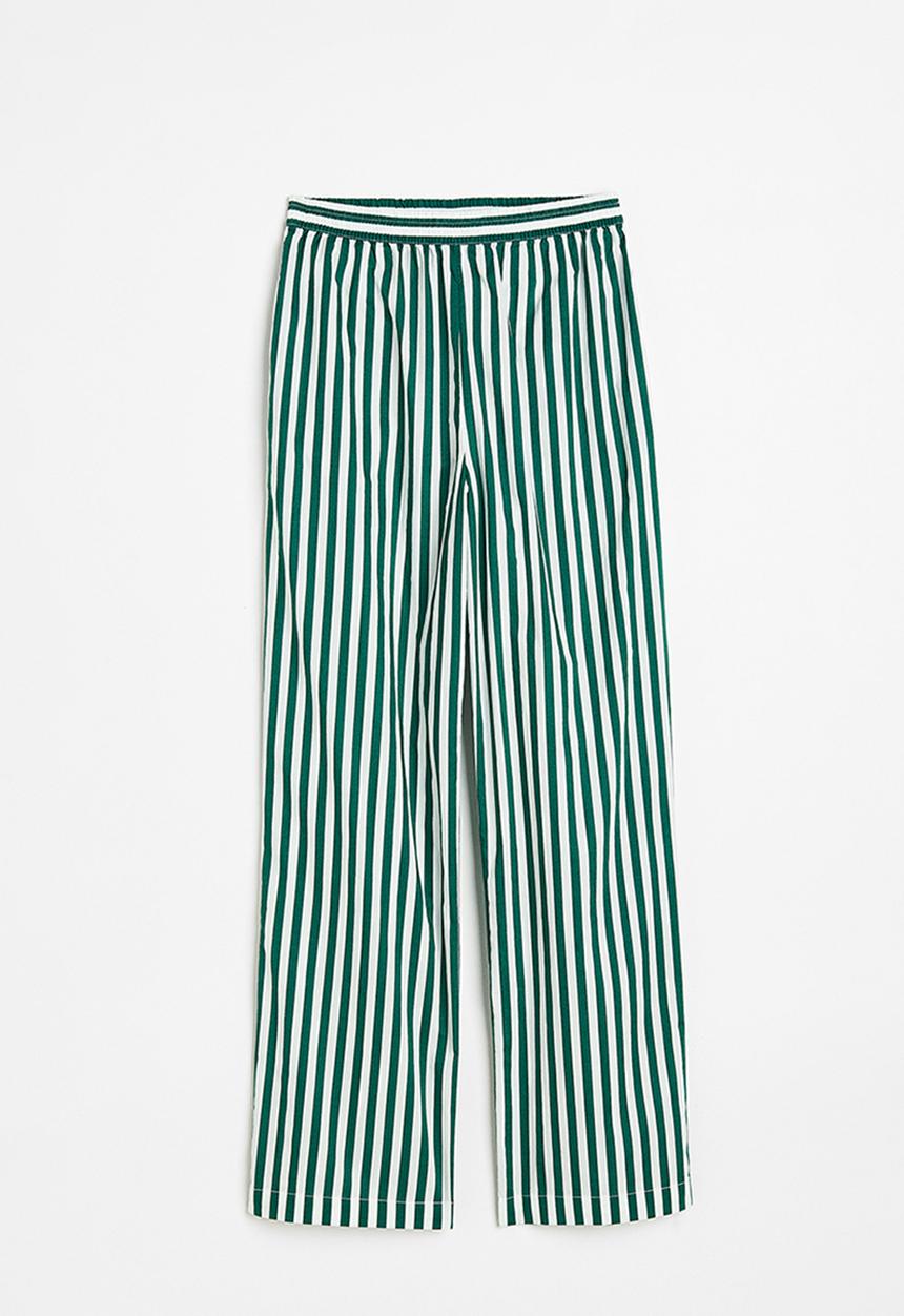H&M - Cotton trousers - green,multi