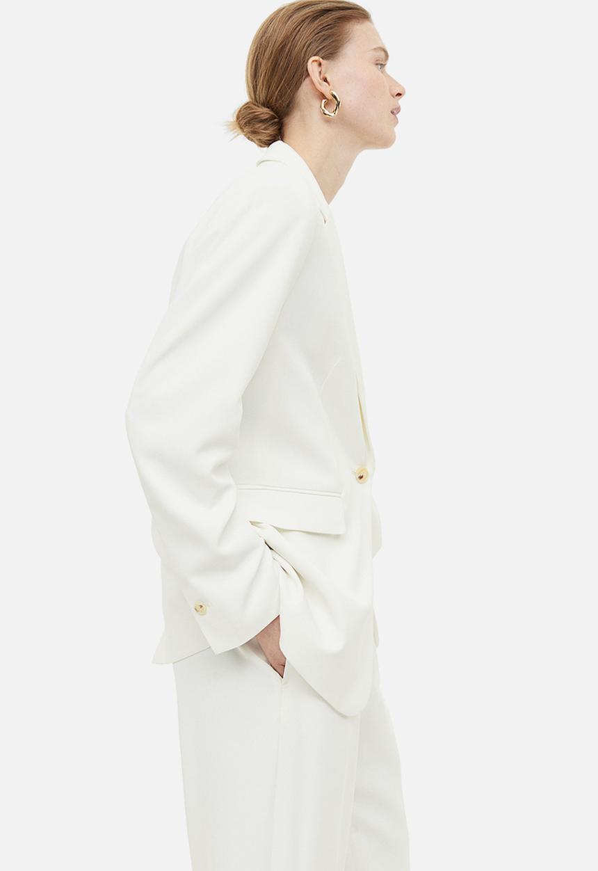 H&M - Single-breasted jacket - white