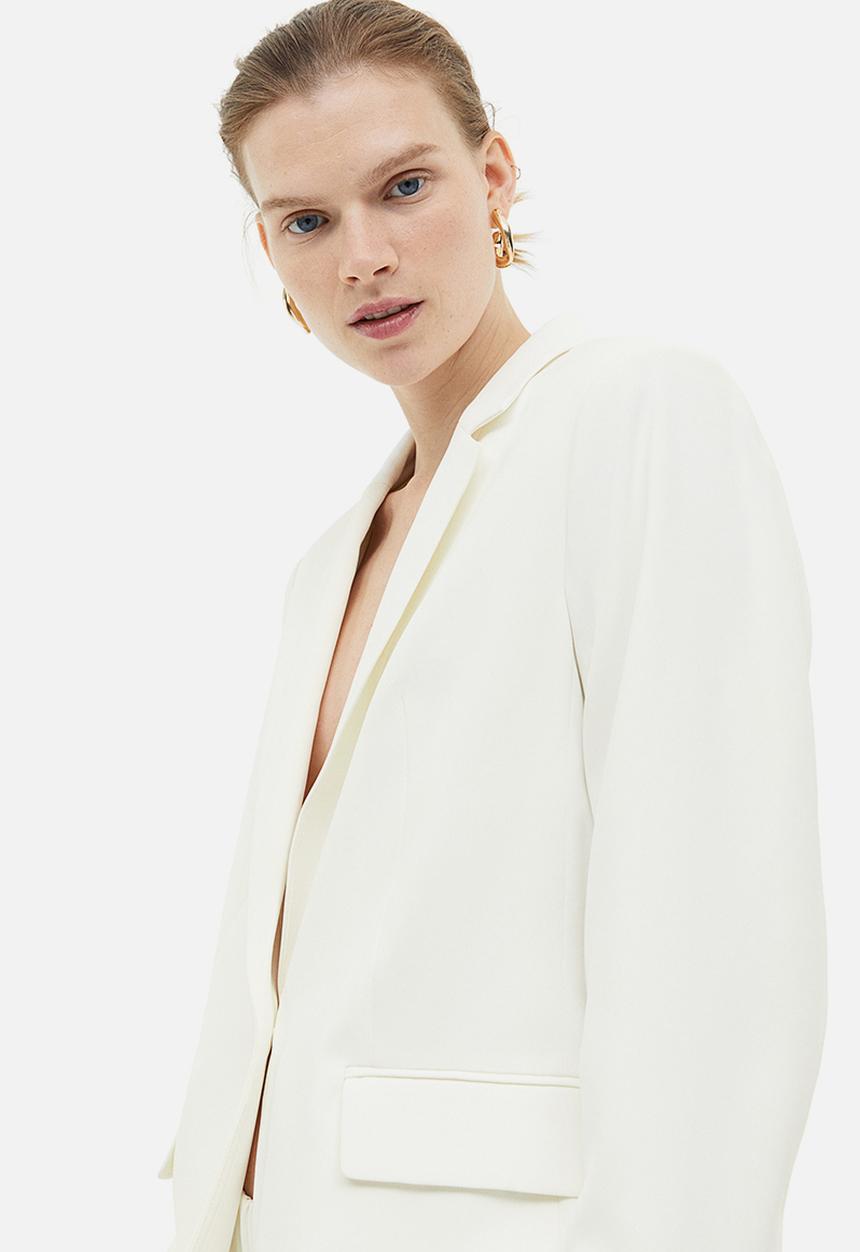 H&M - Single-breasted jacket - white