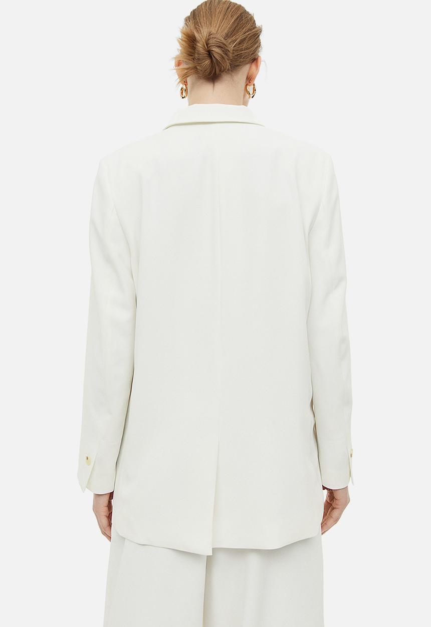 H&M - Single-breasted jacket - white