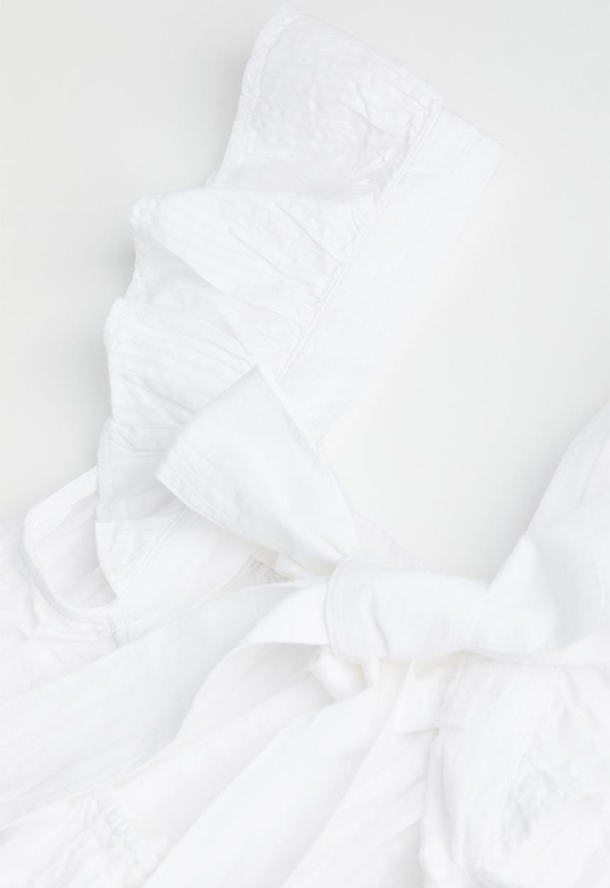 H&M - Seersucker dress - white