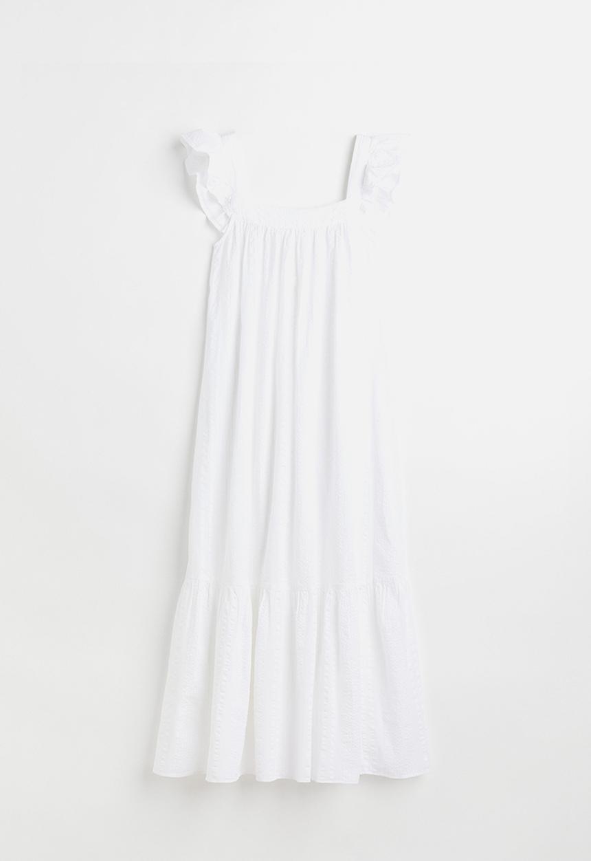 H&M - Seersucker dress - white