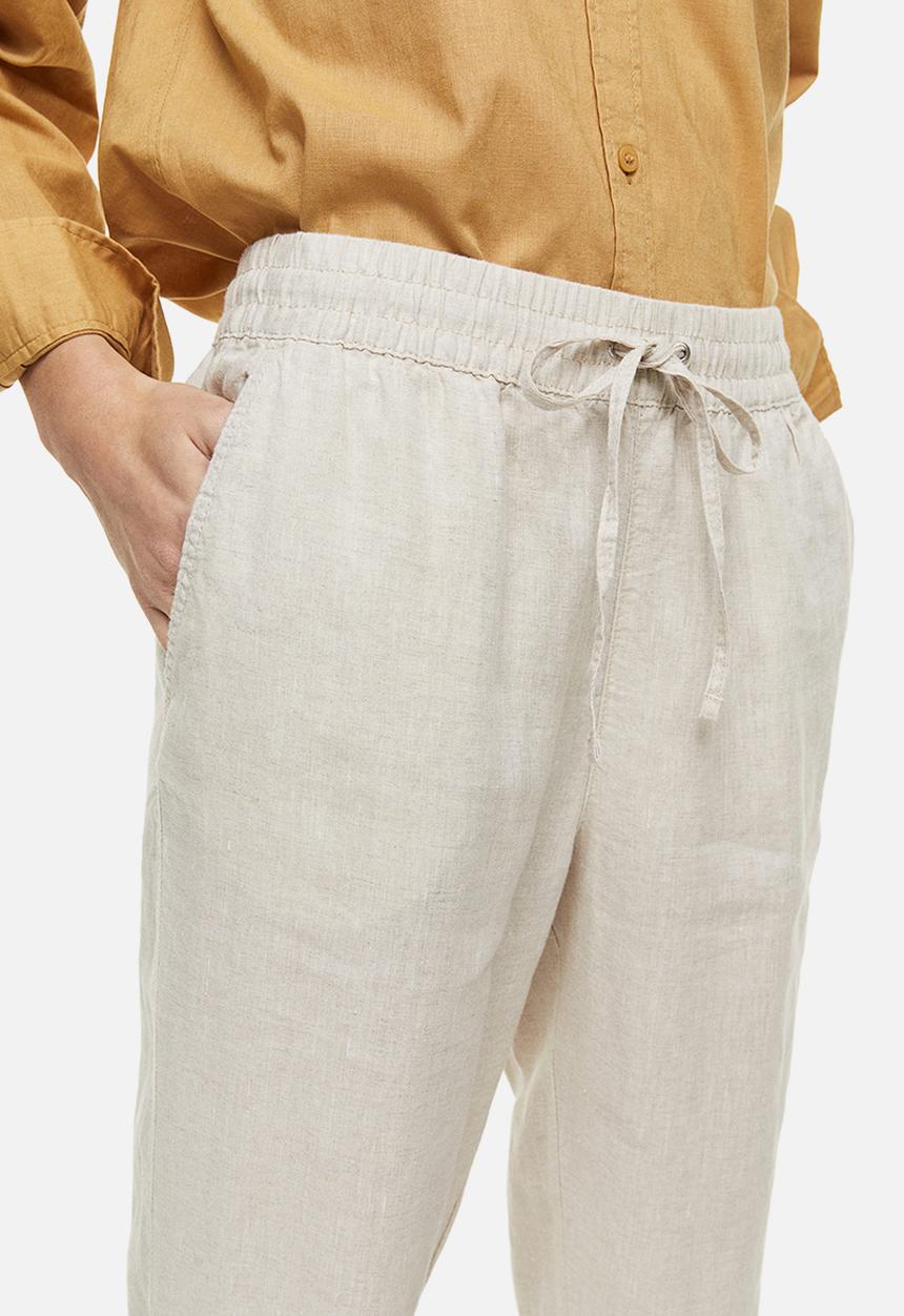 H&M - Linen joggers - neutral white