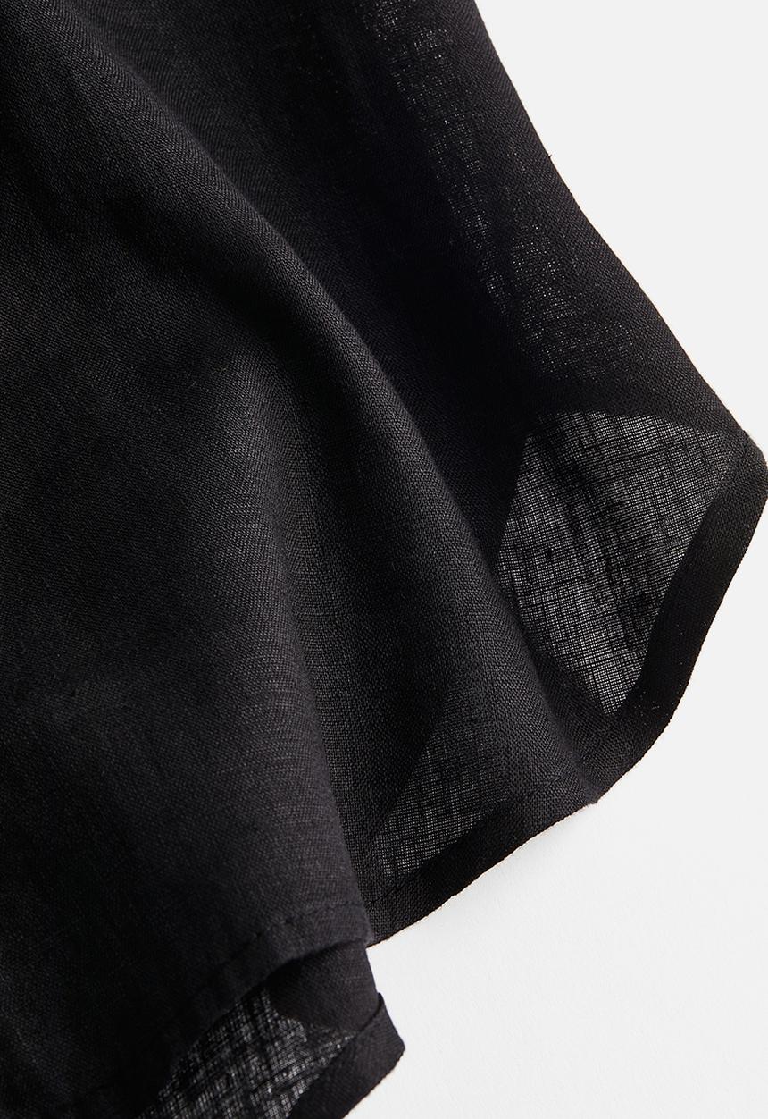 H&M - Linen shirt - black