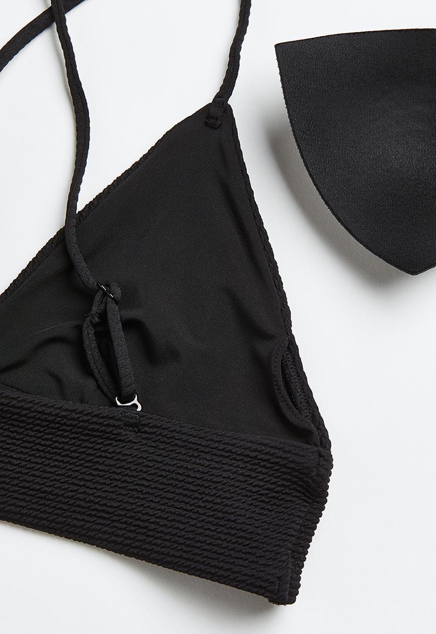 H&M - Padded bikini top - black