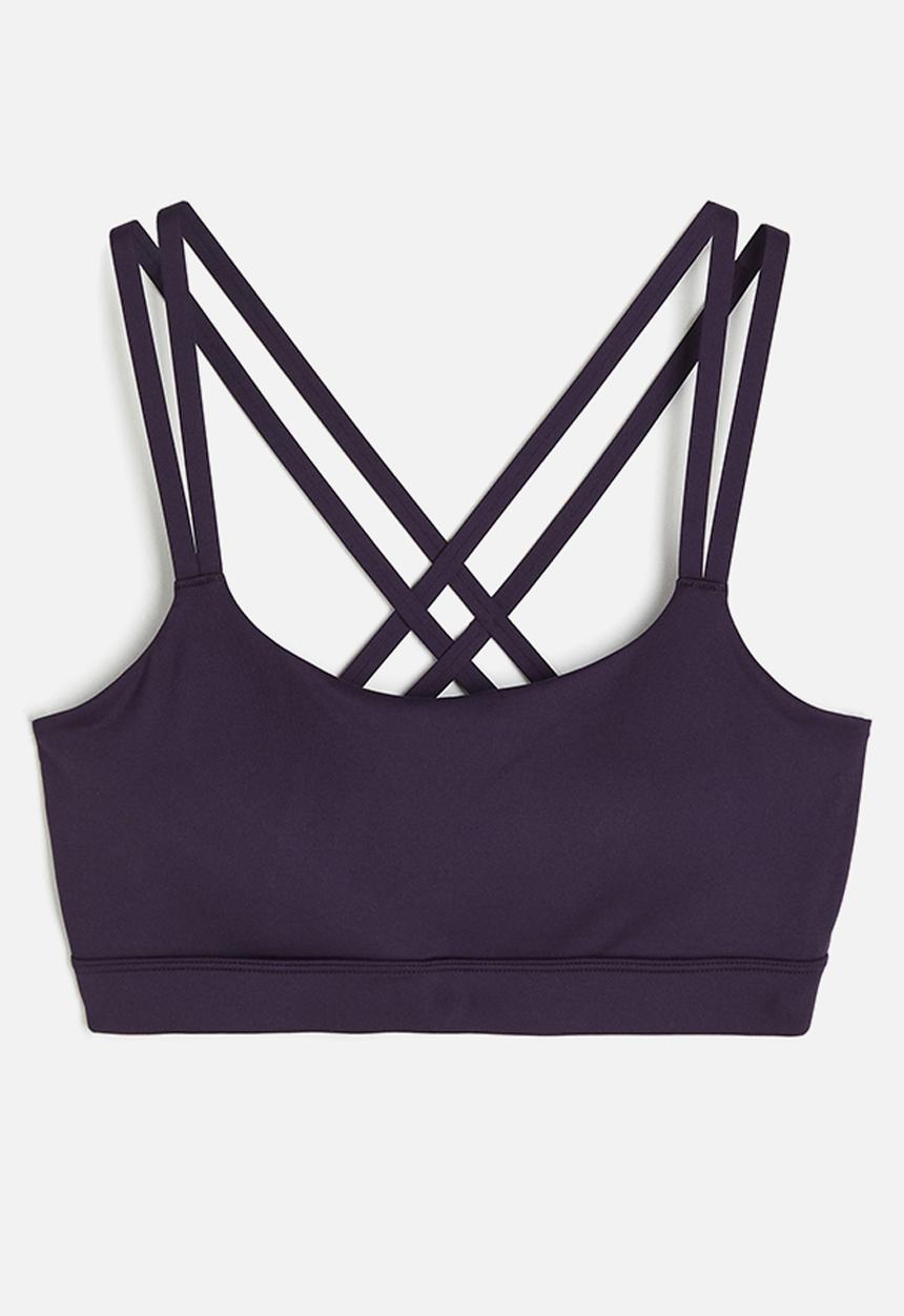 H&M - Softmove™ light support sports bra - purple