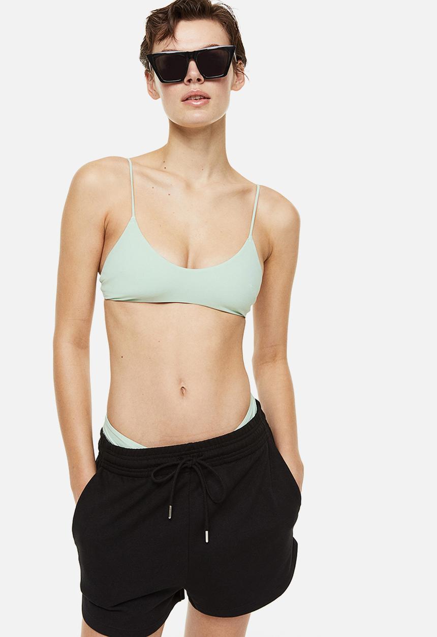 H&M - Padded bikini top - mint green 