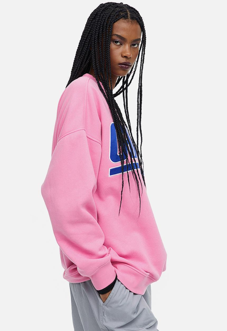H&M - Oversized printed sweatshirt - pink giants