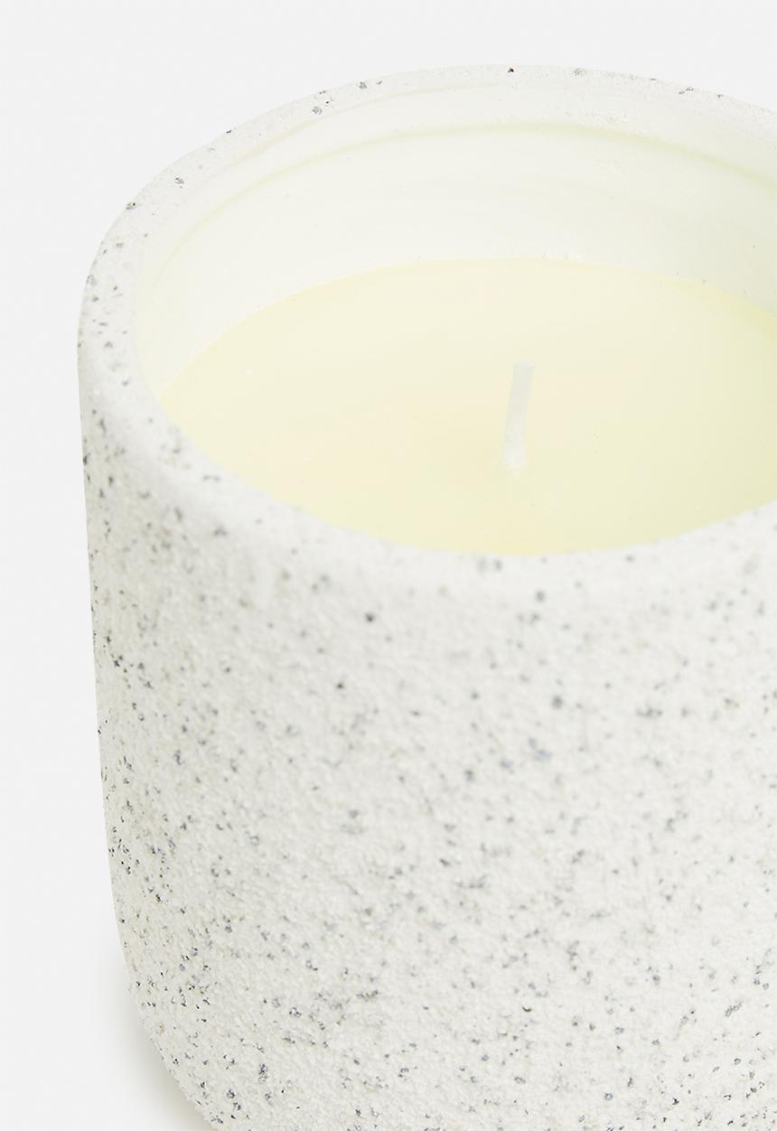 H&S - Textured ceramic candle - brown/absolute tabac