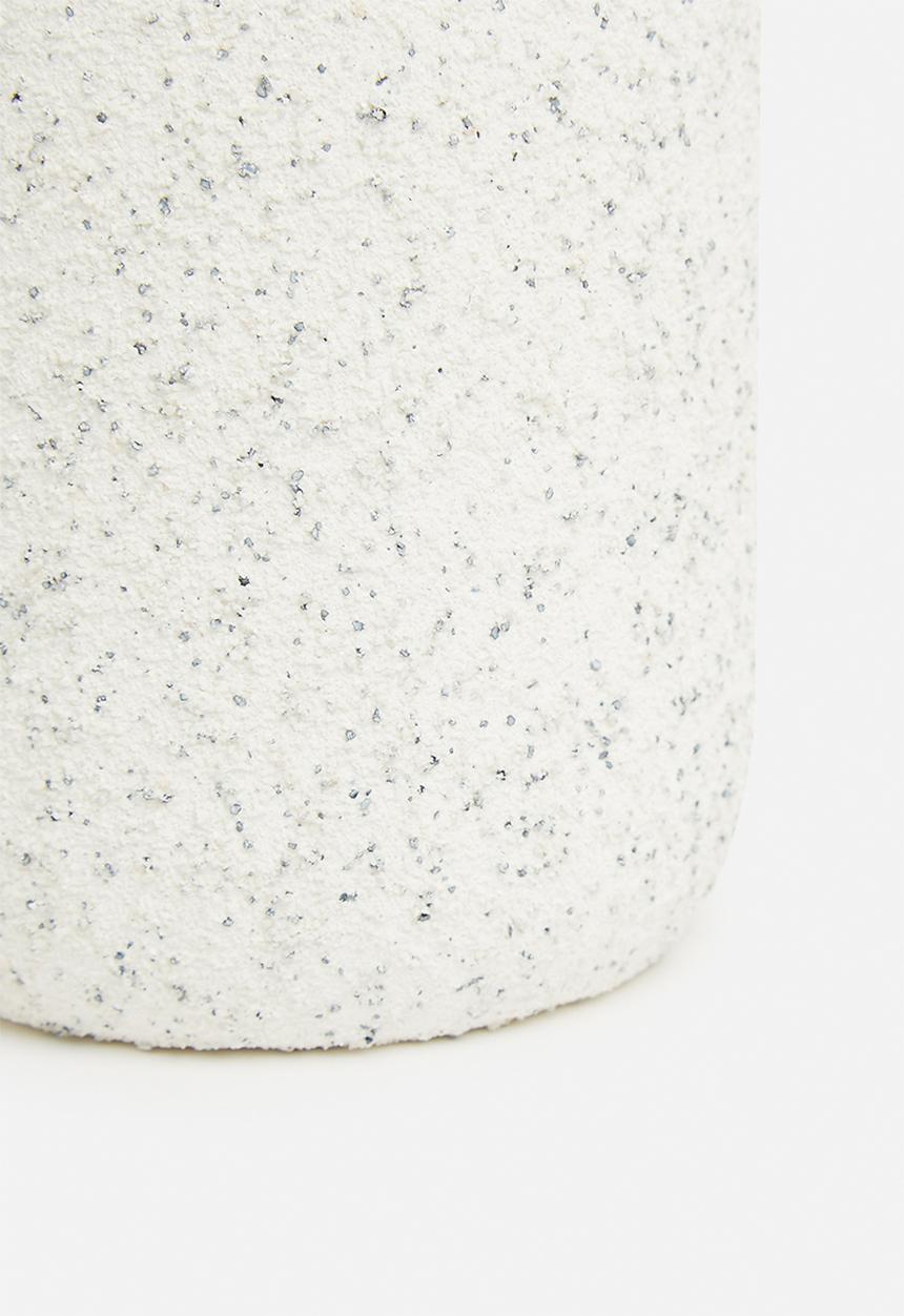 H&S - Textured ceramic candle - brown/absolute tabac