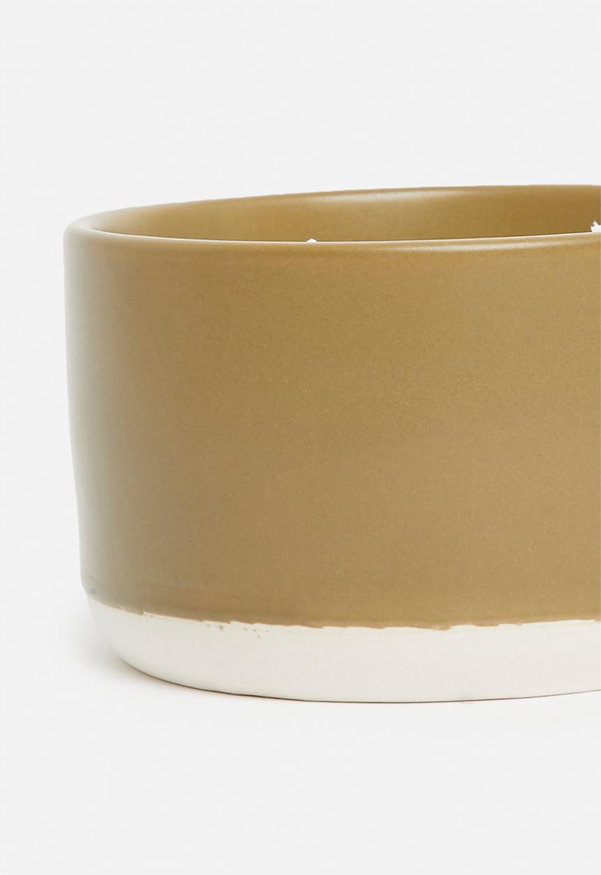 H&S - Sahara Ceramic Candle - Green / Pomegranate
