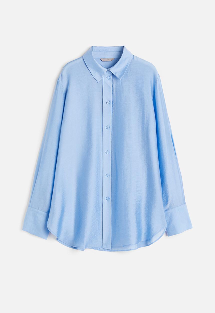 H&M - Relaxed-fit shirt - light blue 