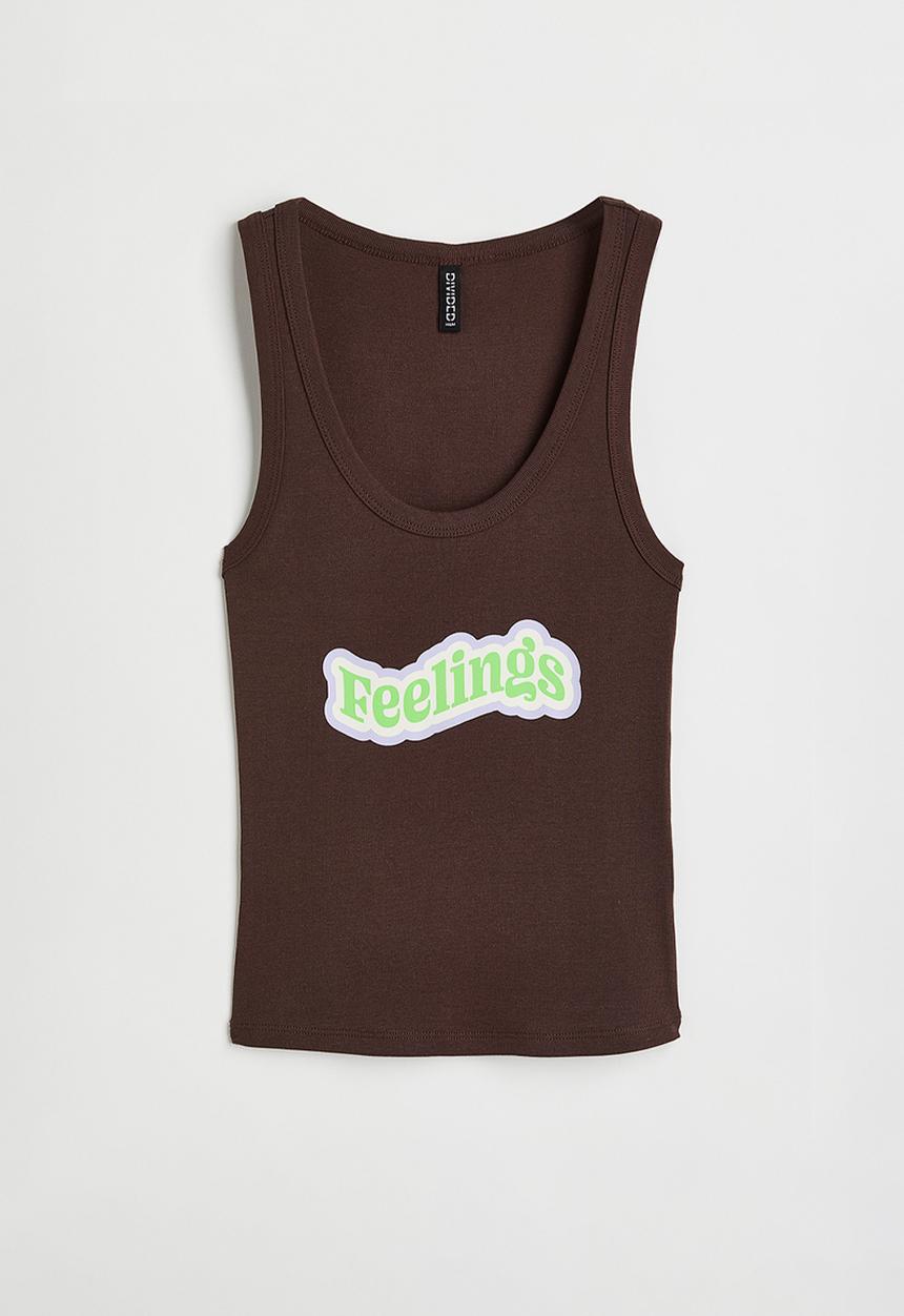 H&M - Printed vest top - brown