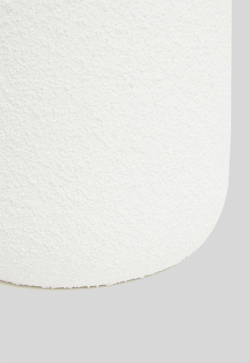 H&S - Textured Ceramic Candle - Light Grey/Oud Wood