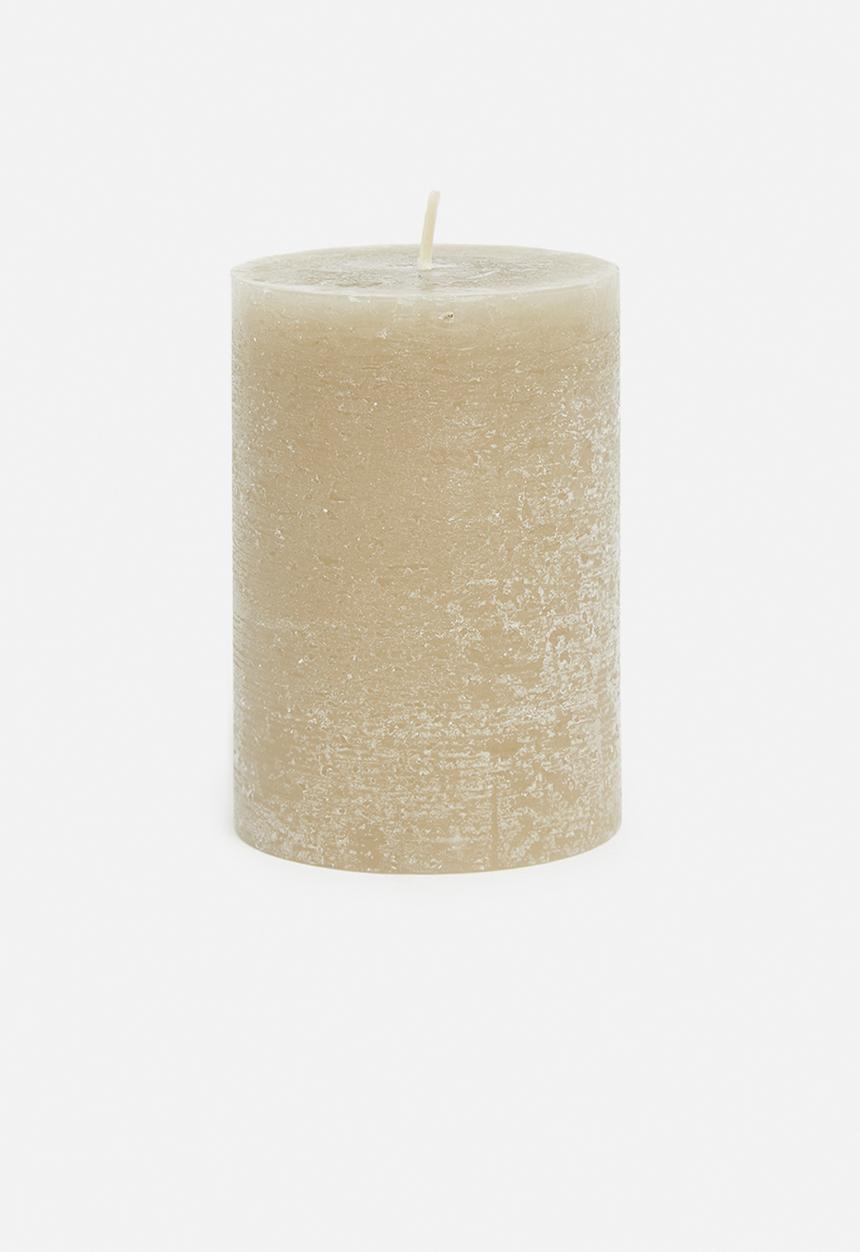 H&S - Pillar candle - taupe S