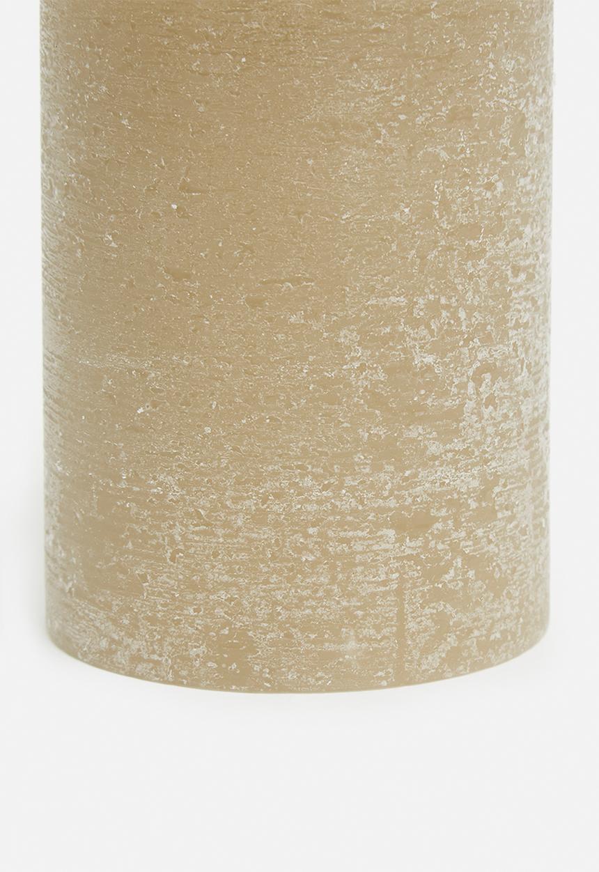 H&S - Pillar candle - taupe S