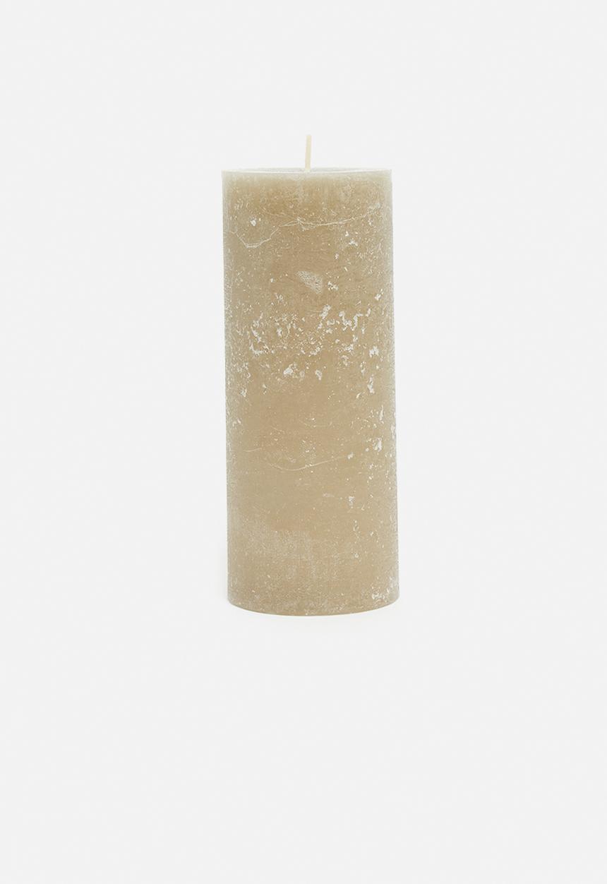 H&S - Pillar candle - taupe S