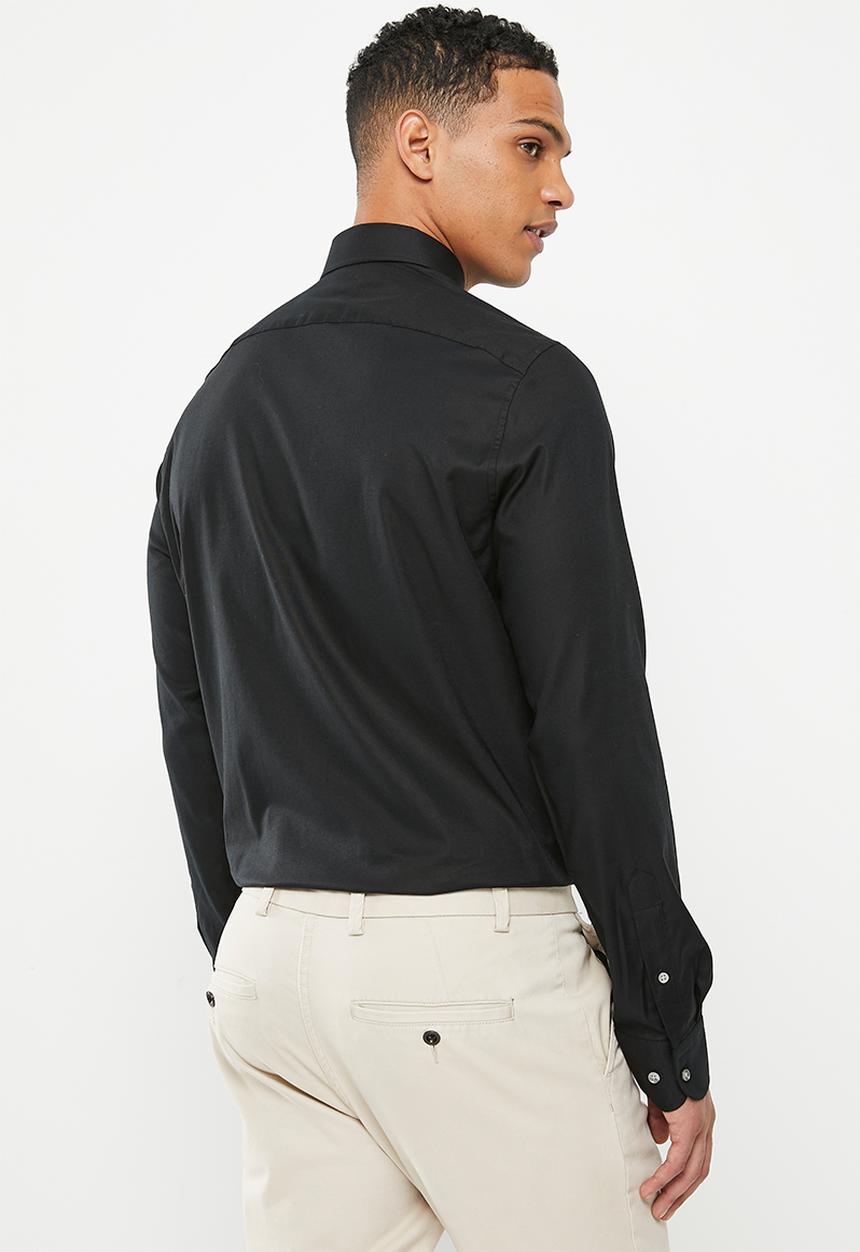 Tommy Hilfiger - Cl flex oxf rf shirt - black