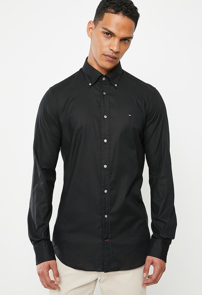 Tommy Hilfiger - Cl flex oxf rf shirt - black