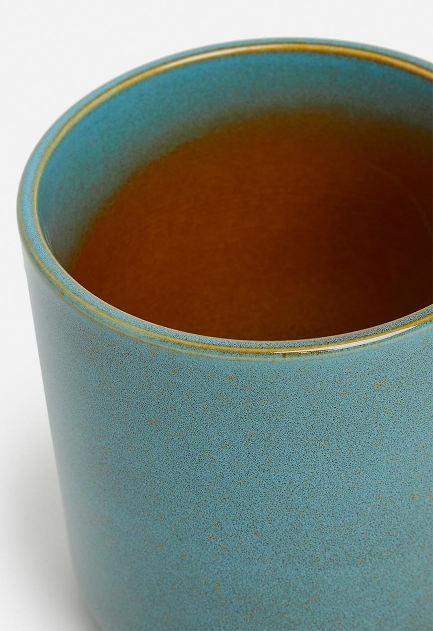H&S - Iso porcelain flowerpot - blue 