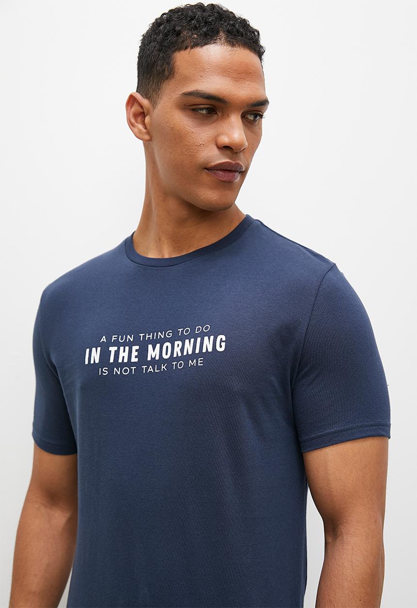 Superbalist - A fun thing sleep tee - navy