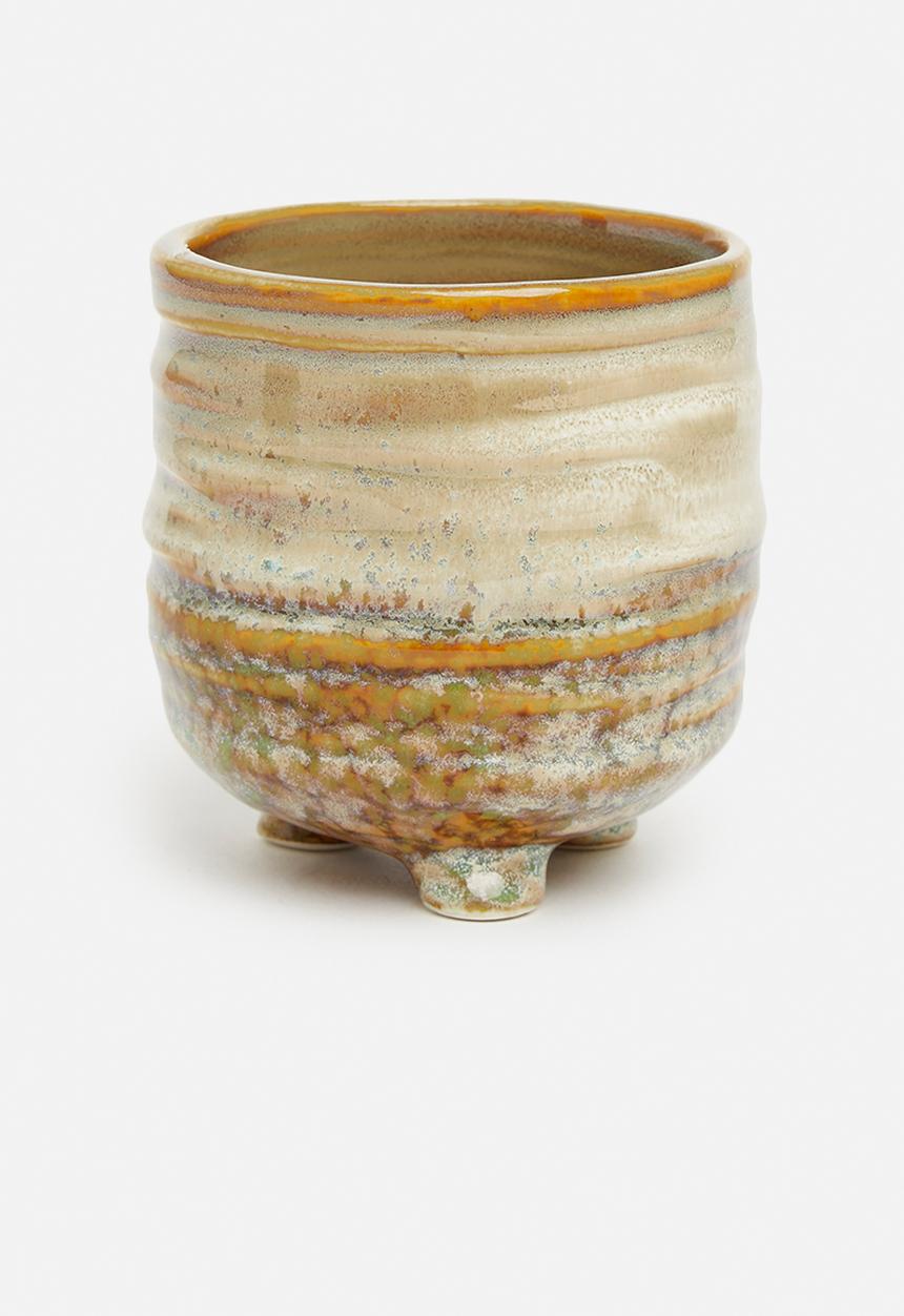 H&S - Mini porcelain flowerpot - neutral