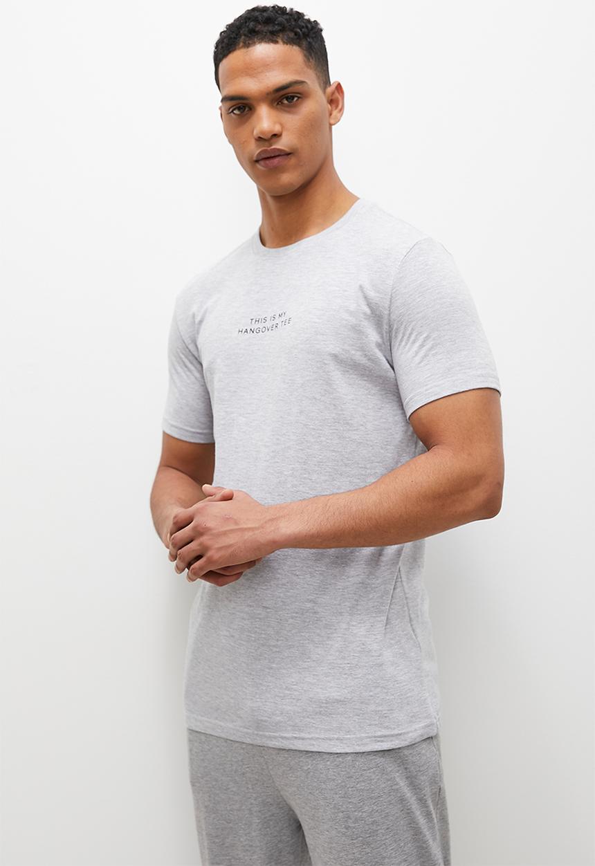 Superbalist - Hangover sleep tee - grey melange