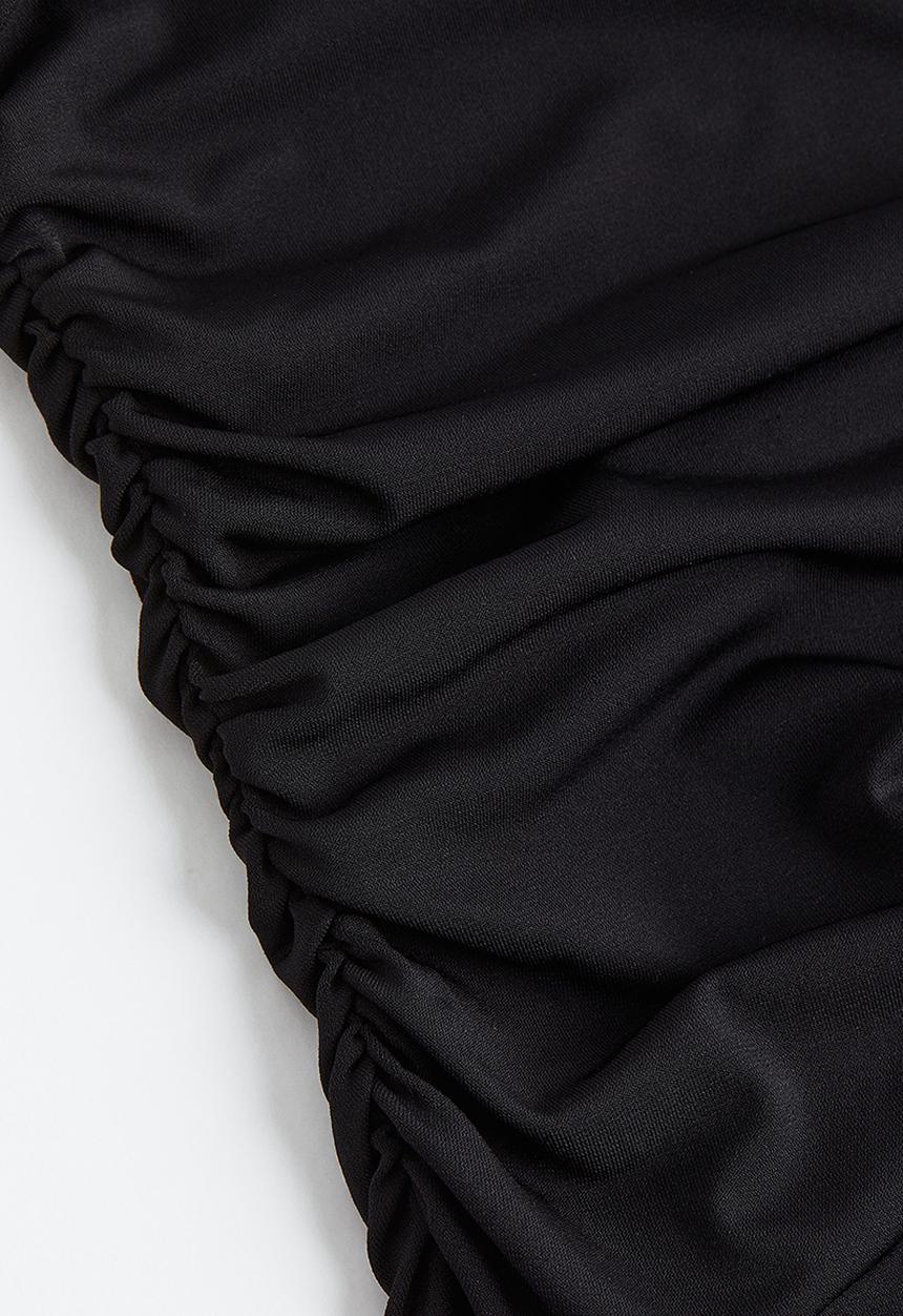 H&M - Gathered bodycon dress - black