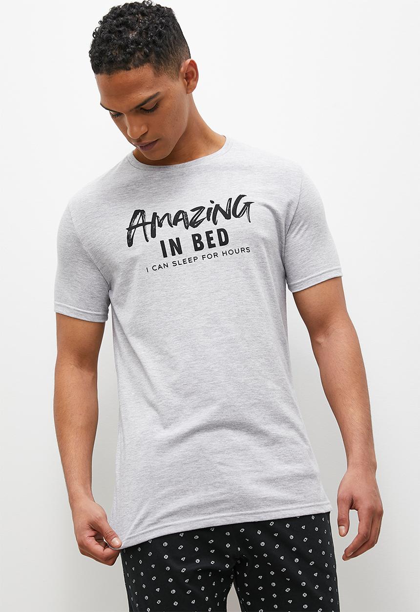 Superbalist - Amazing sleep tee - grey melange