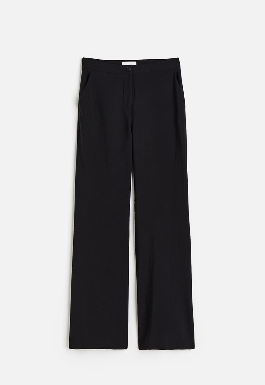 H&M - Flared trousers - black