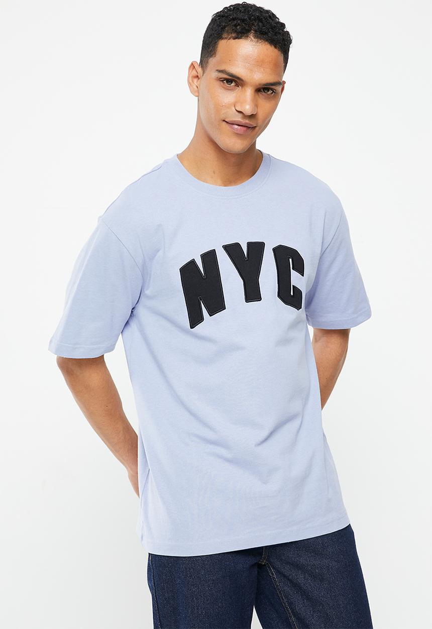 Only & Sons - Onstroy relaxed text print short sleeve tee - eventide 