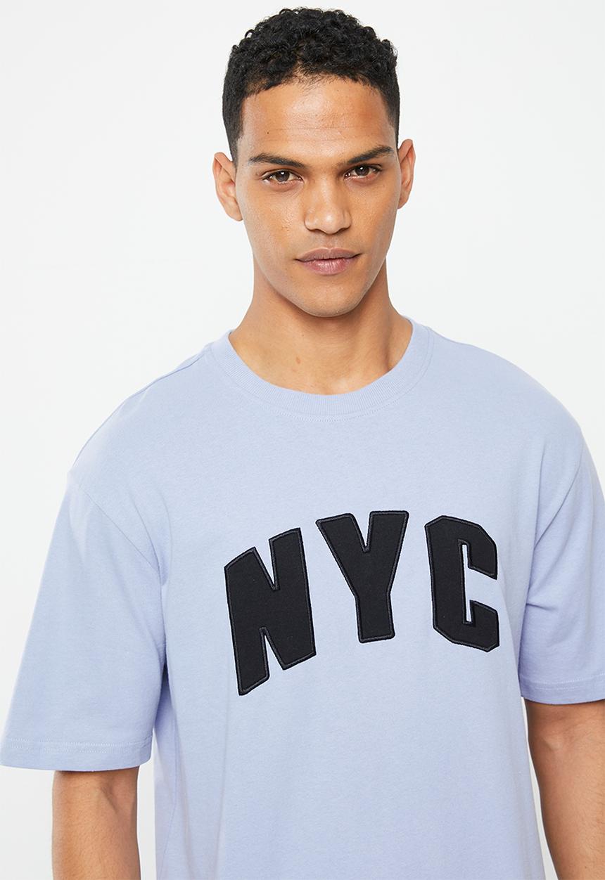 Only & Sons - Onstroy relaxed text print short sleeve tee - eventide 