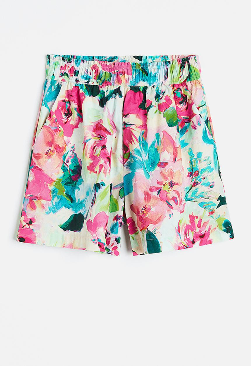 H&M - Pull-on shorts - cerise floral