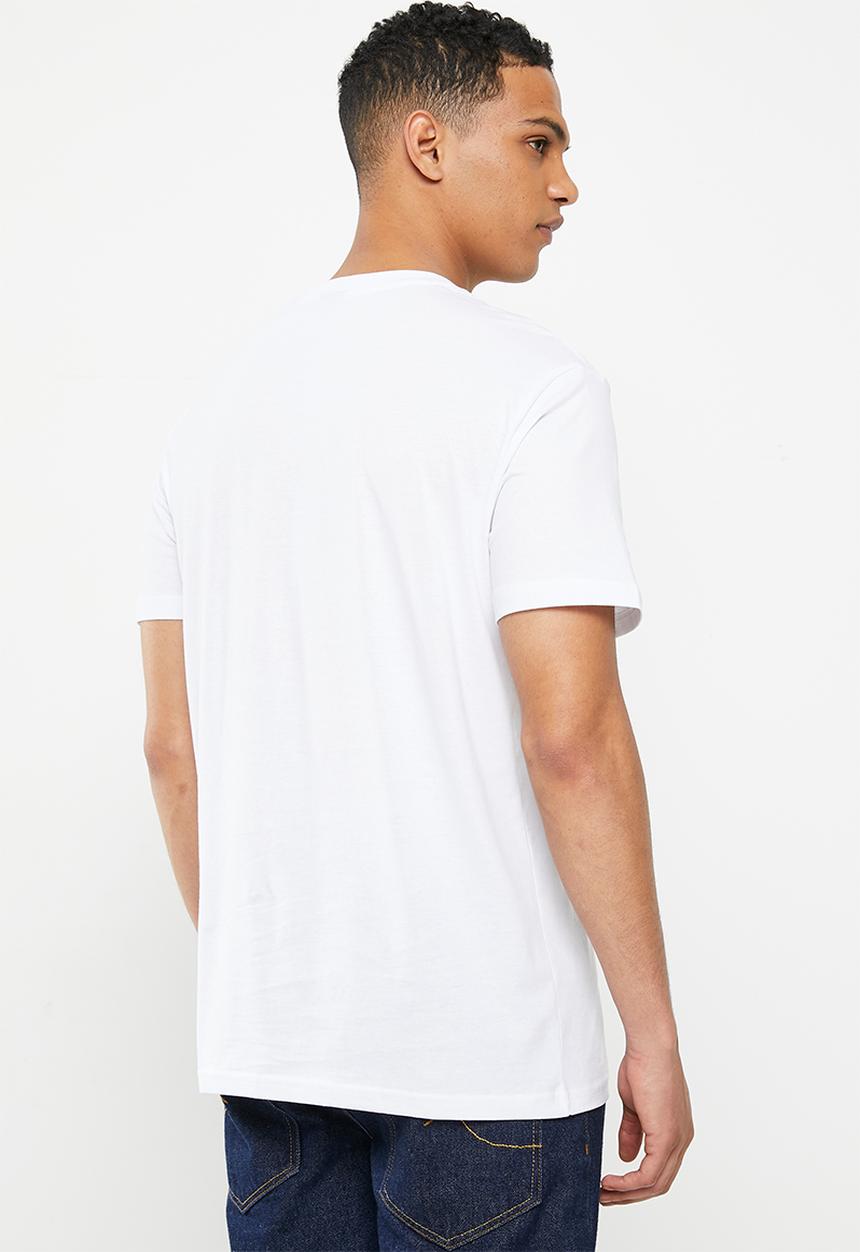 Only & Sons - Onstim life regular fit vasity short sleeve tee - bright white