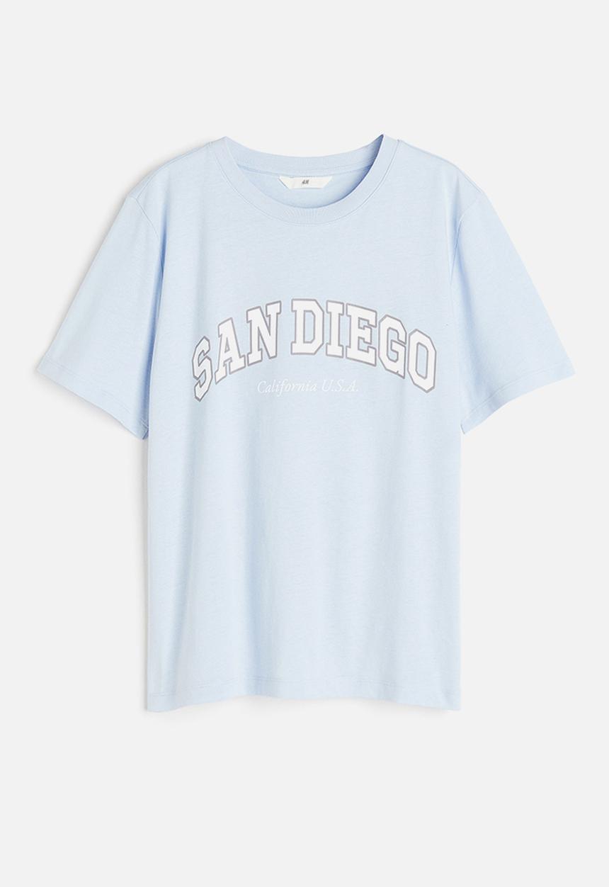 H&M - Printed T-shirt - blue