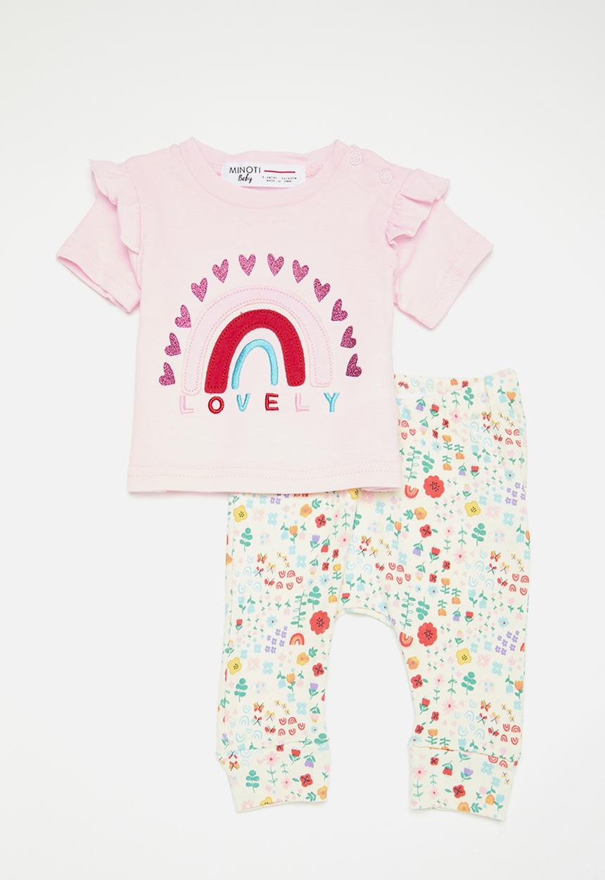 MINOTI - 2 Pack T-shirt & aop legging set - multi