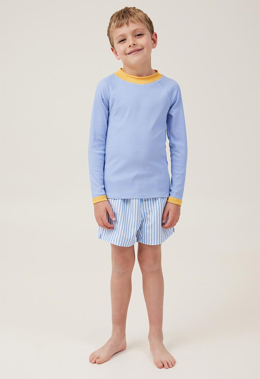 Cotton On - Bailey board short - dusk blue/white stripe