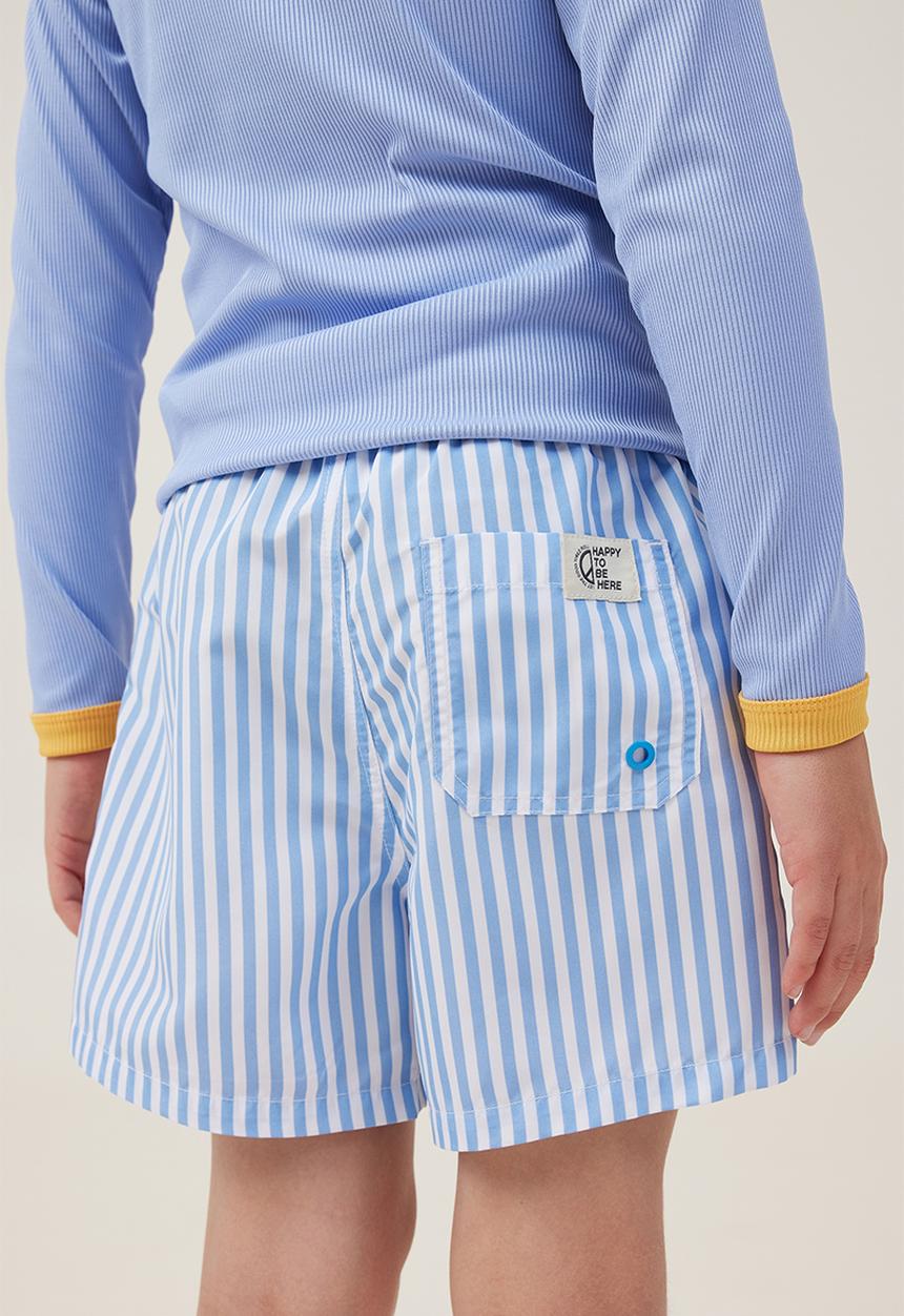 Cotton On - Bailey board short - dusk blue/white stripe
