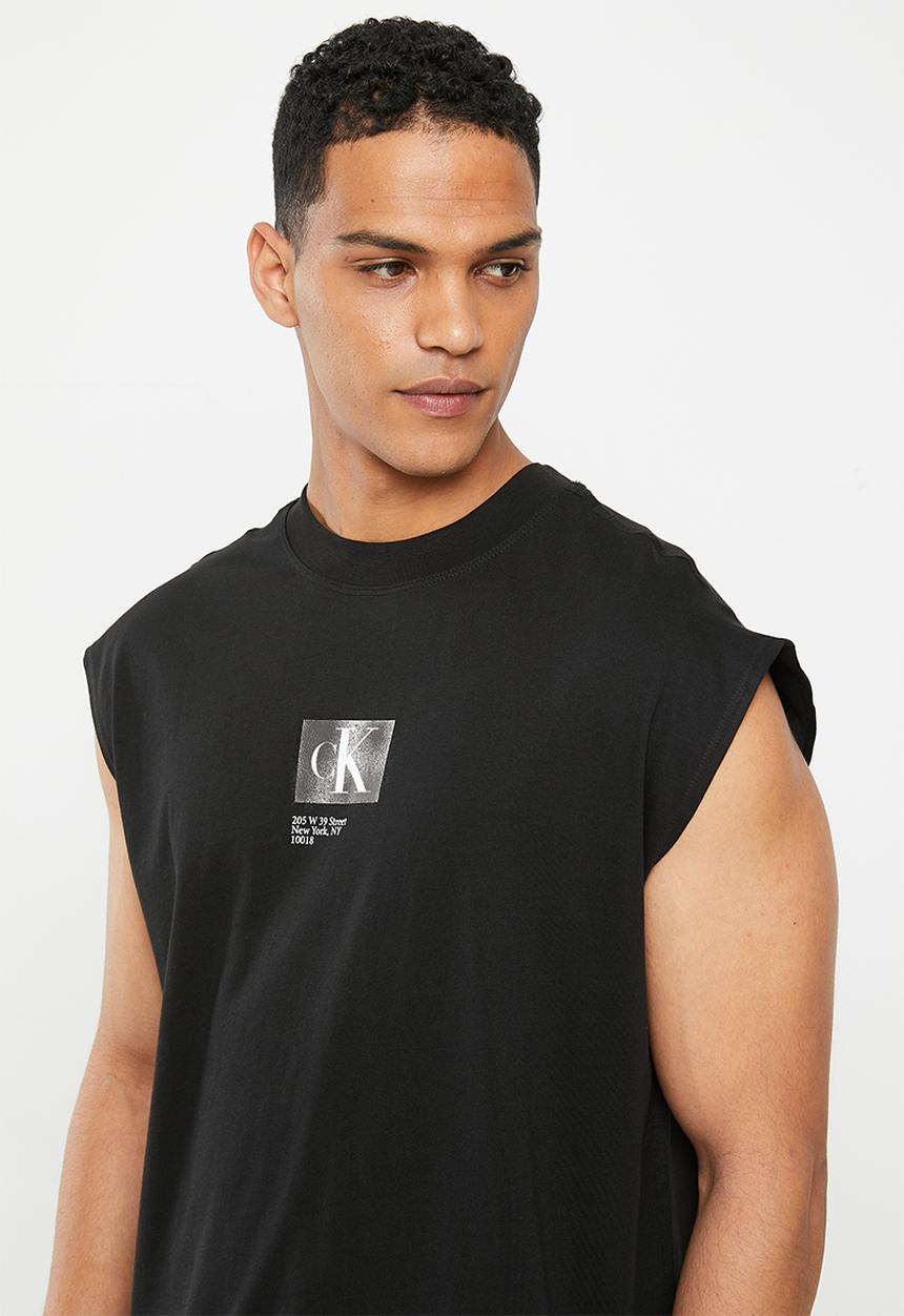 Calvin Klein - Ck box sleeveless tank - ck black