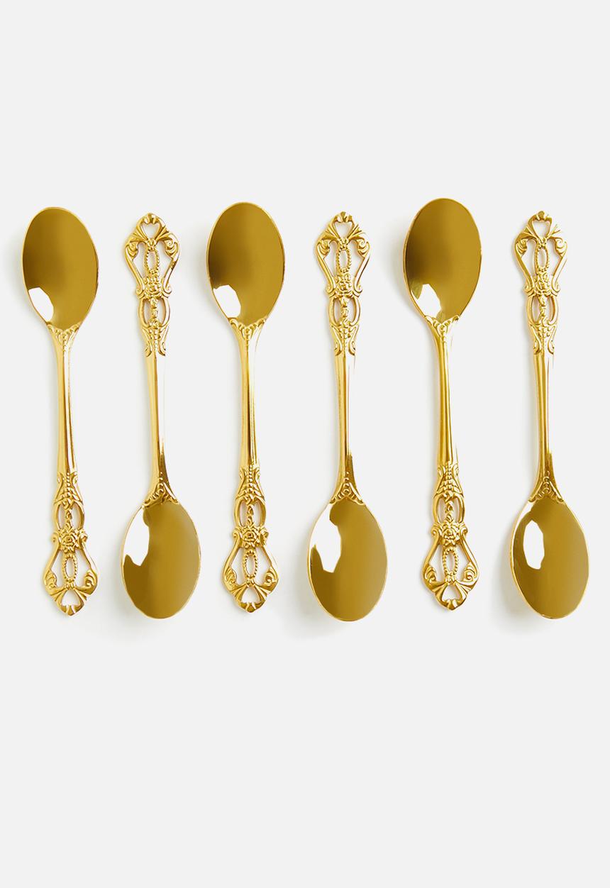 Nicolson Russell - Vintage teaspoons set of 6 - gold