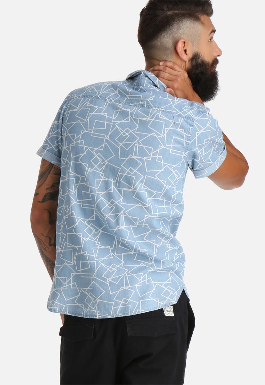 Another Influence - Geo Print Short Sleeved Shirt